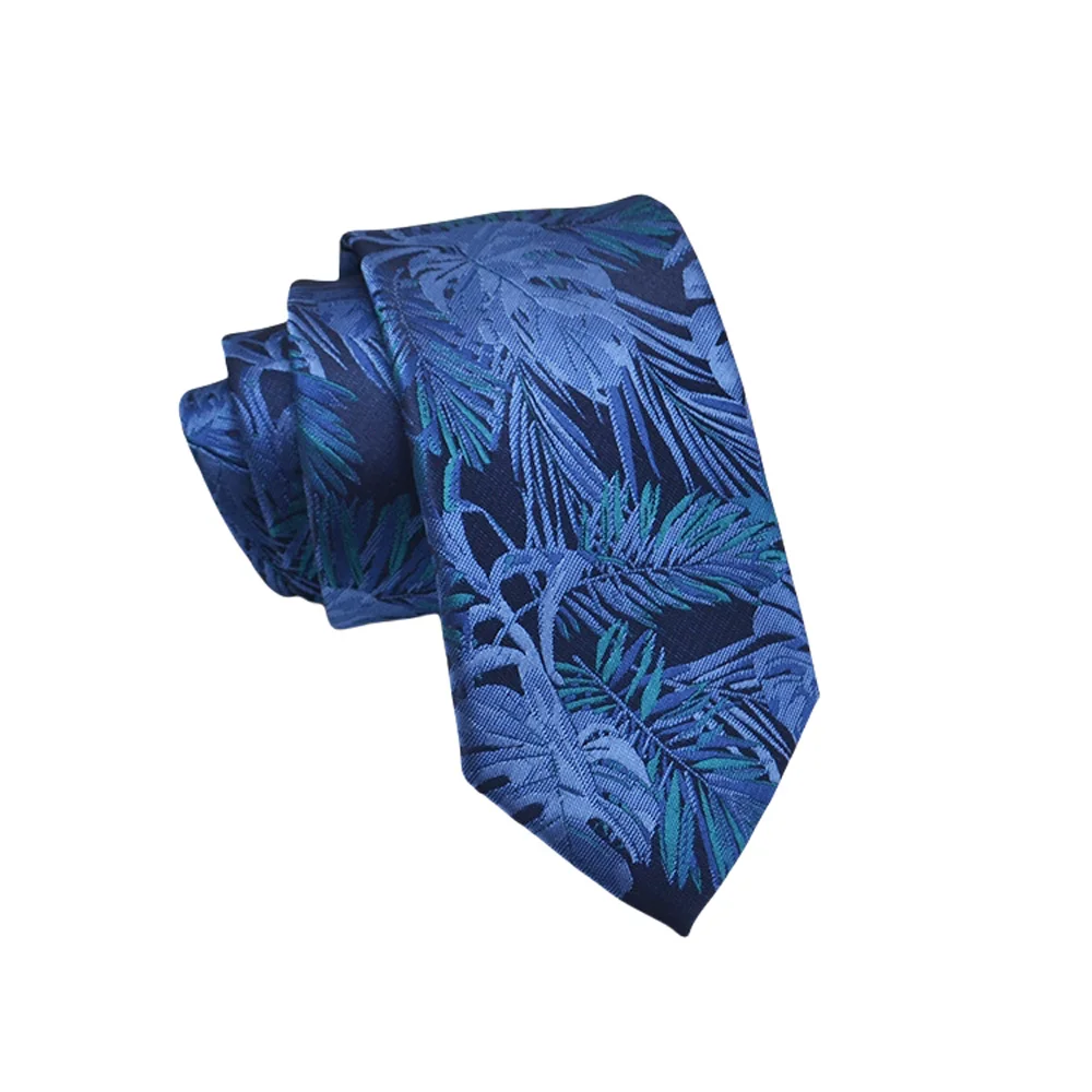 Mens Jacquard Tie - Floral Dot Necktie for Weddings  Daily Wear
