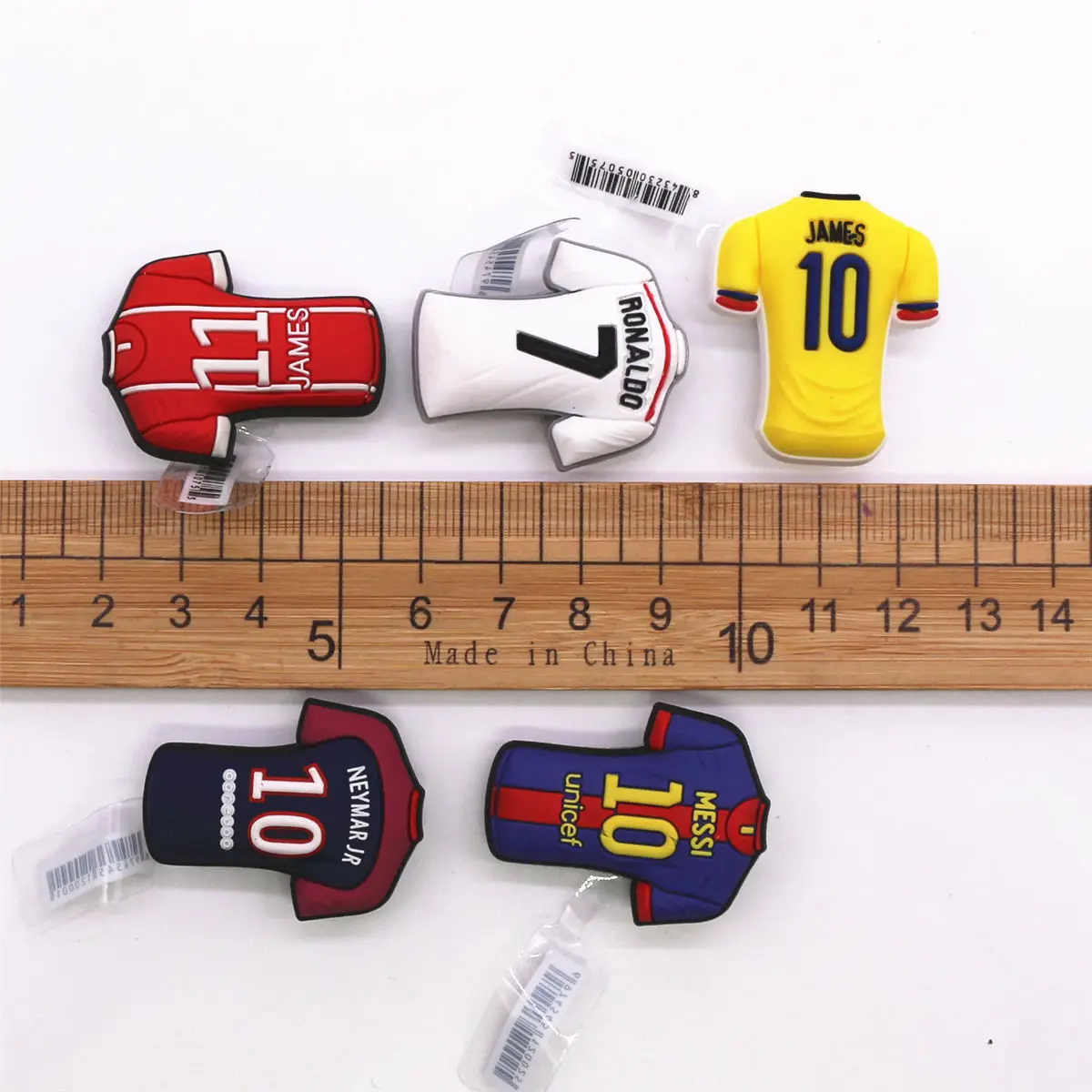 Shoe Charms 1 Pcs Original Soccer Jersey PVC Shoe Charms Designer Sandals Upper Decorations Accessories Football Clothes Shapes Clogs Buckle