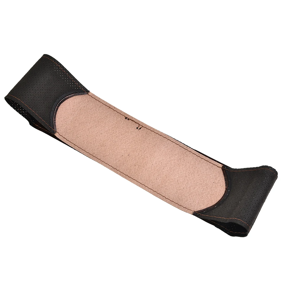 

Parts Steering wheel cover Peach Wood Replacement Truck Universal With Needles And Thread DIY Kit High Quality