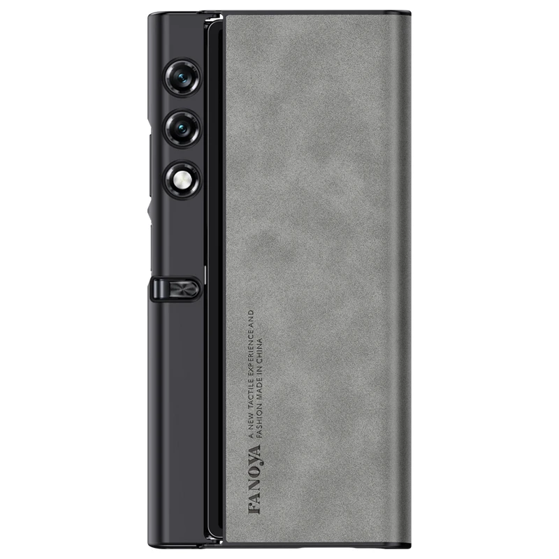 Luxurious Leather Folding Phone Case with Stand & Shockproof Bumper