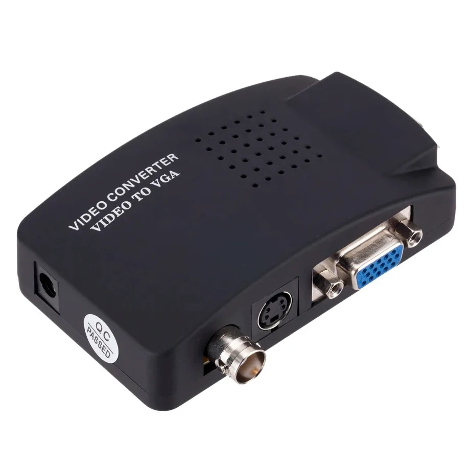 BNC S-Video VGA to VGA Video Converter 1080P BNC to VGA Output Adapter Digital S