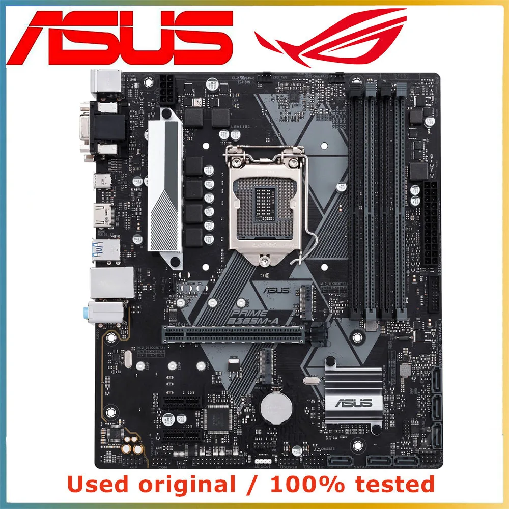 

Материнская плата для компьютера ASUS PRIME, материнская плата LGA 1151 DDR4 64 ГБ для Intel B365, десктопная материнская плата SATA III PCI-E 3,0 X16