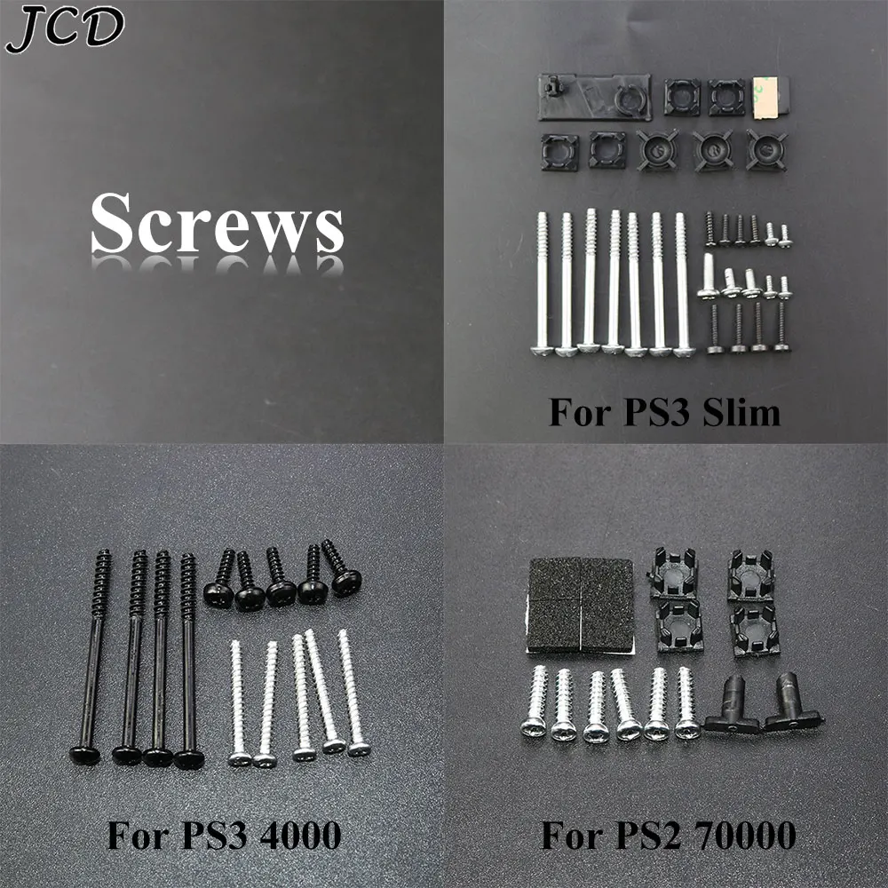 Feet Cover Set Screws Kit Components Ps2 Slim Ps3 Slim Repair Parts