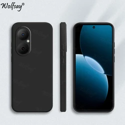 Candy Anti-Knock Liquid Silicone Back Case - Original Pastel Cover for Huawei Nova Y73 (Black)