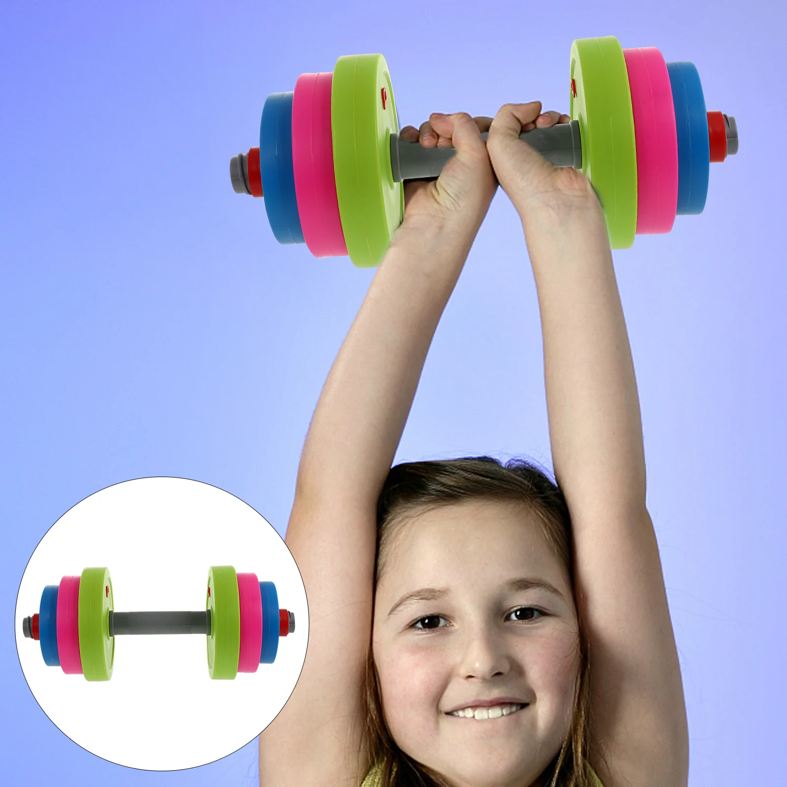 

Dumbbel Children Dumbbell Toy Toddler Suit Toys Funny Adjustable Barbell Fitness Sports