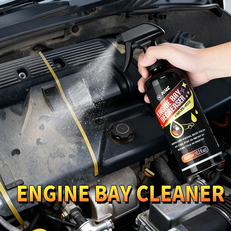 Car Engine Cleaner & Engine Bay Cleaner - Powerful Degreaser for Oil Sludge & Grease Fuel System & Throttle Body Cleaning 1