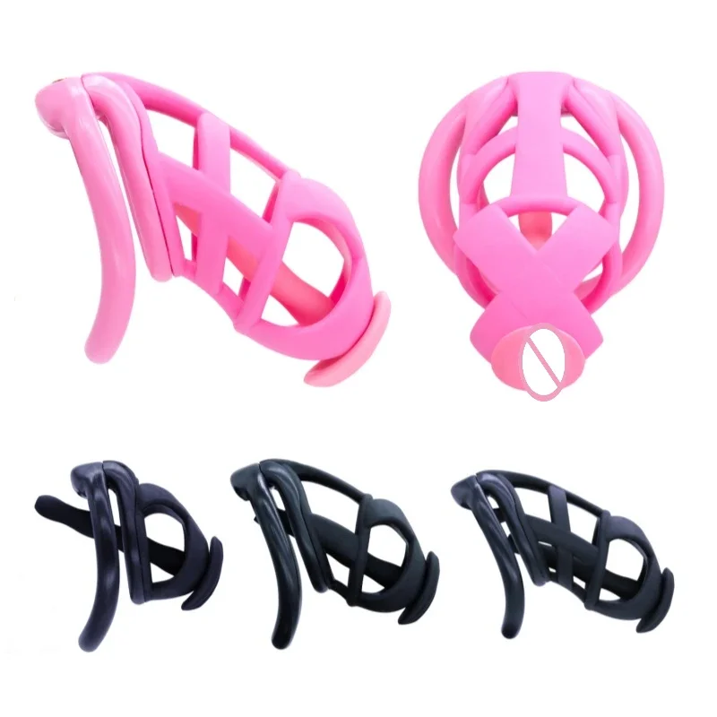 Cobra Chastity Cage Embedded Small Lock with Catheter Cock Lock Male Abstinence Escape Prevention Adult Erotic Sex Toys penis chastity cage chastity lock sex toy male female sex toy
