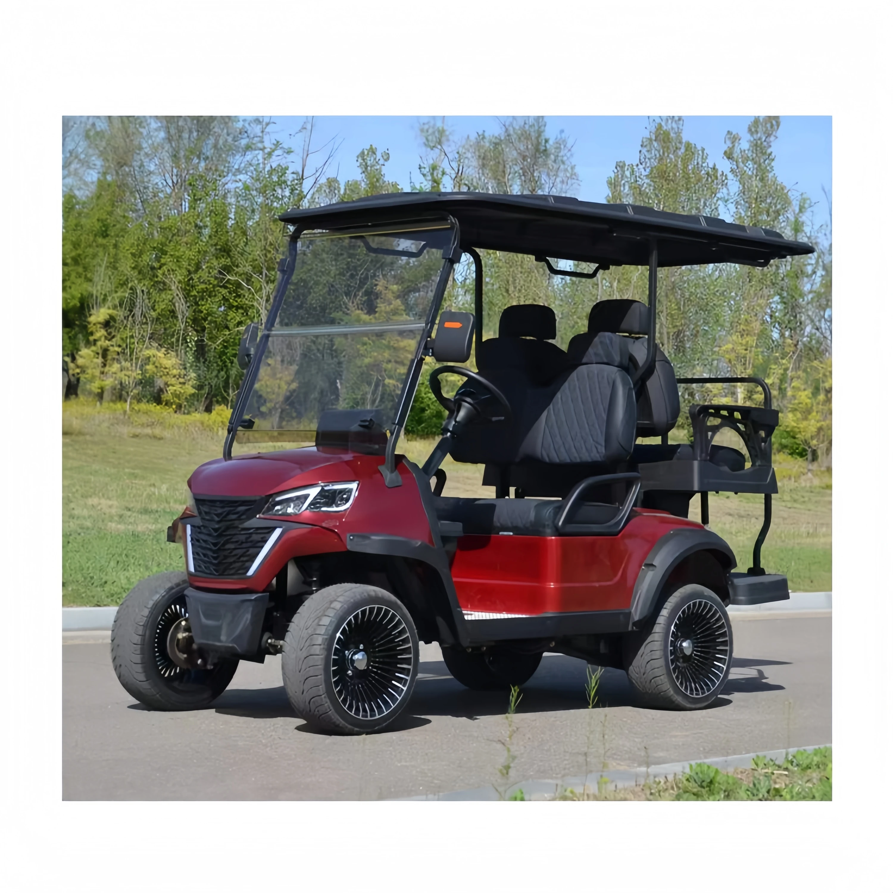 High Quality Low Price Off-road Hunter Cart Basic Edition Lifted 2 Passenger Seaters Hunting Transport Golf Cart
