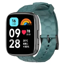 Silicone Smartwatch Replacement Wristband Bracelet Accessory for Redmi 3 Active (Cyan)