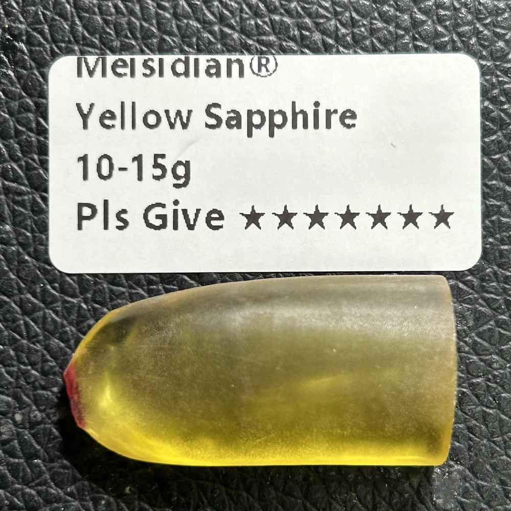 10 Grams Bag Lemon Lab Created Corundum Rough Gemstone Uncut Yellow Sapphire 21# Rough For Jewelry Making