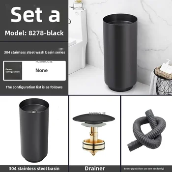 304 สแตนเลสสตีลรอบคอลัมน์อ่างล้างหน้าแบบบูรณาการชั้นยืนสวนกลางแจ้งอ่างล้างหน้า Luxury Bar โรงแรมห้องน้ําอ่างล้างจาน w 25