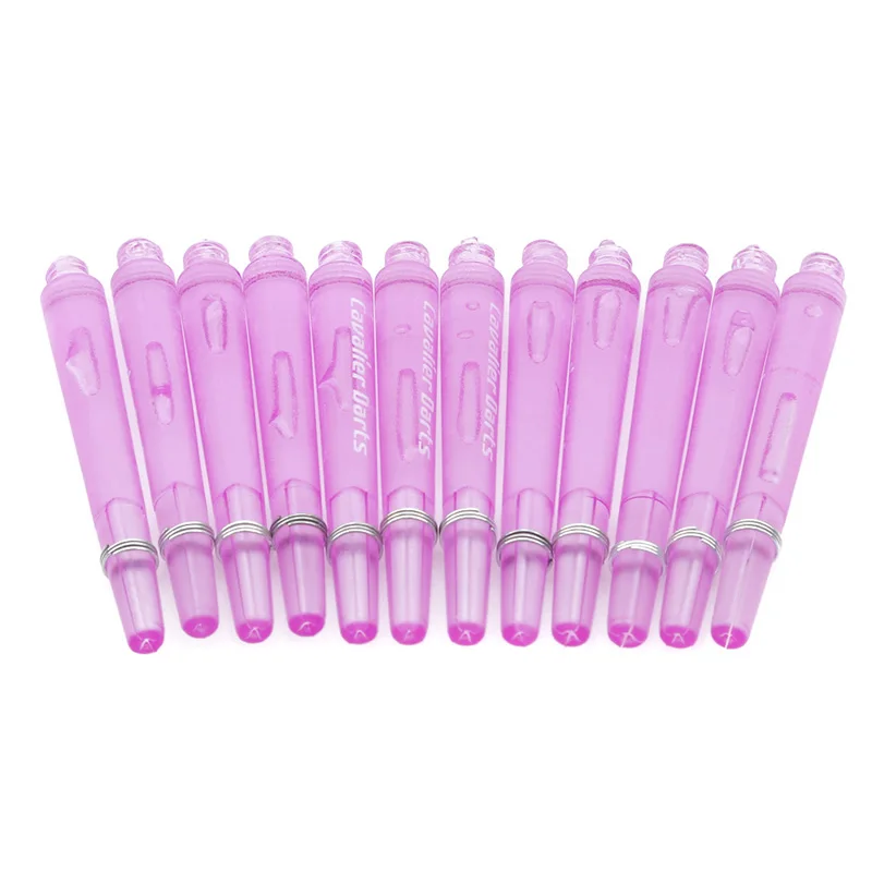 플라스틱 다트 샤프트, 4.5mm 나사 나사, 투명 다트 스템, 강철 및 소프트 다트용 스테인레스 스틸 O 링 포함, 45mm, 35mm, 12 개