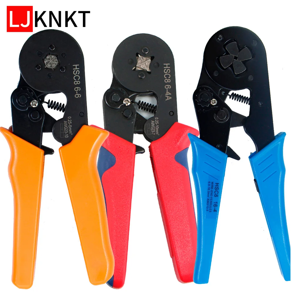 Crimping tool for tubular terminals European small hand tools HSC8 High precision electrical clamp sleeve AWG10-5