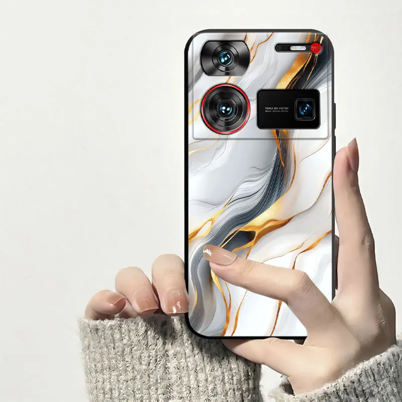 Shockproof Soft Silicone TPU Phone Case with Cat and Dog Design - Back Cover s