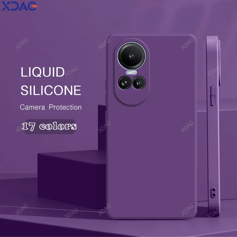Premium Liquid Silicone Square Phone Case - High Quality Back Cover Accessories