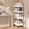 Mobile Storage Rack Kitchen Organizers Trolley Gap Rolling Toys Cart Living Room Snacks Shelf With Wheels Muti-Tier Bookshelf 2