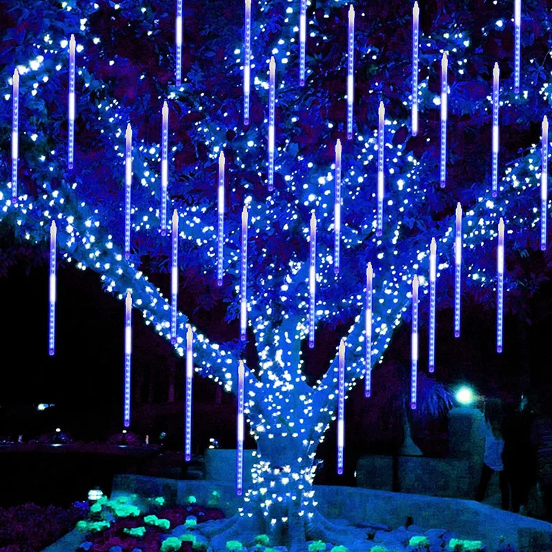 Outdoor Christmas Lights Meteor Shower Solar Meteor Shower Led String