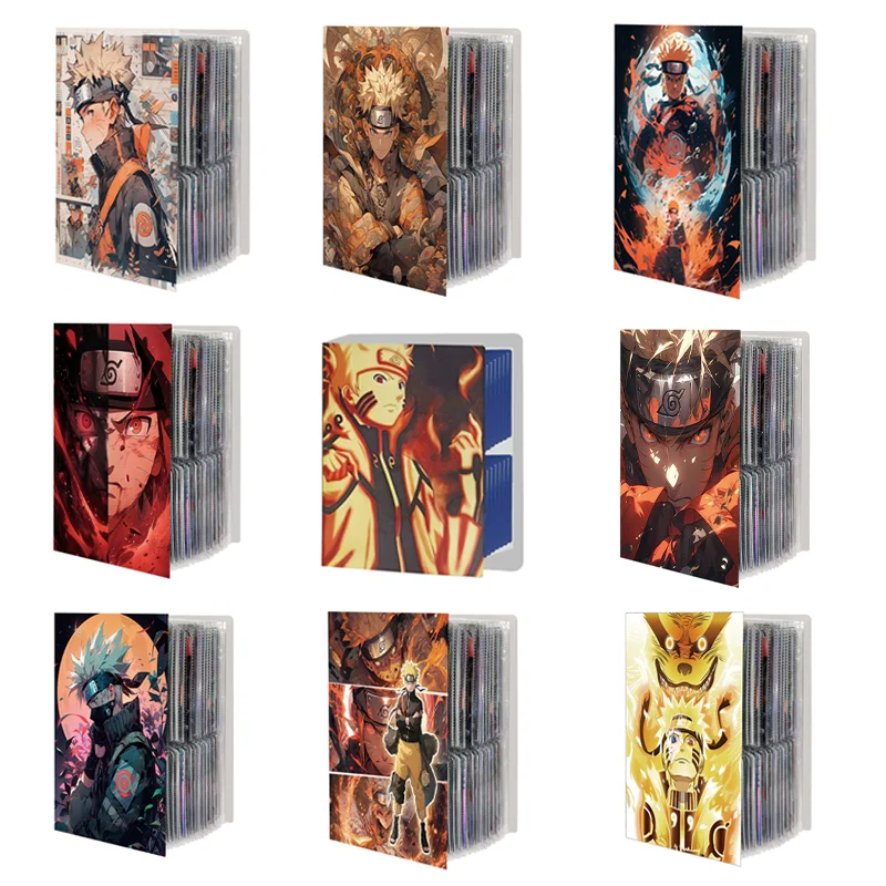 

240 PCS NARUTO Card Album Map Letter Folder Binder Notebook Uzumaki Naruto Uchiha Sasuke Hatake Kakashi Game Collection Gift Toy