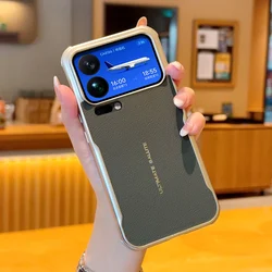 ELVEV Magnetic Luxury PU Leather Shockproof Case with Metal Frame Protection for Xiaomi 17 pro (Green)