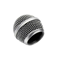 Microphone Grill Ball Mic Grille Cover Head  Replacement For SM58 Wireless Mic 2