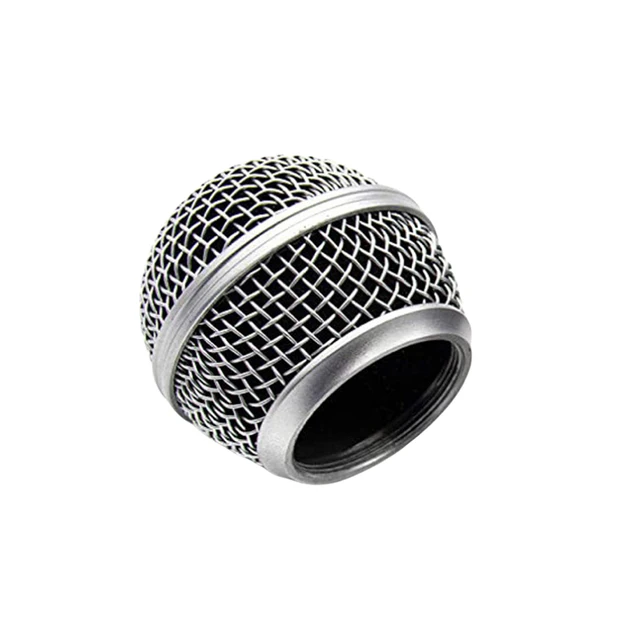 Microphone Grill Ball Mic Grille Cover Head  Replacement For SM58 Wireless Mic 2