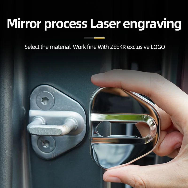 For ZEEKR 001 Stainless Steel Door Buckle Vehicle Parts Rust-proof Car Protection Accessory
