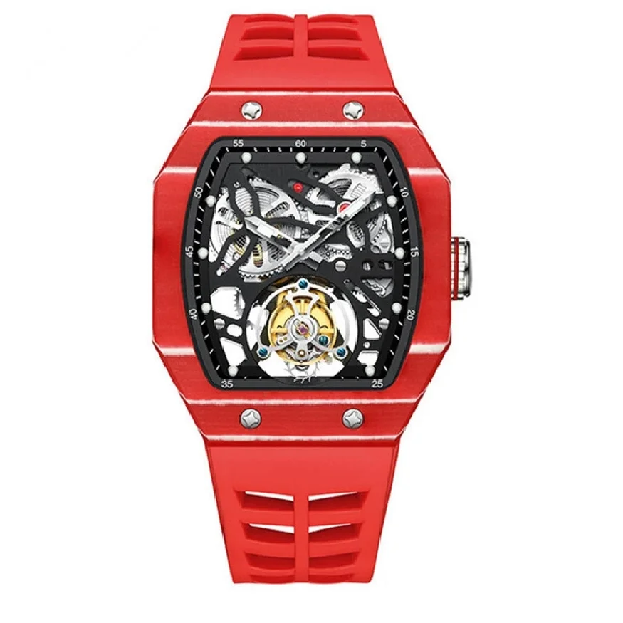 

AESOP Flying Tourbillon Skeleton Watch For Man Sapphire Waterproof Mechanical Manual Winding Chronograph Clock Male