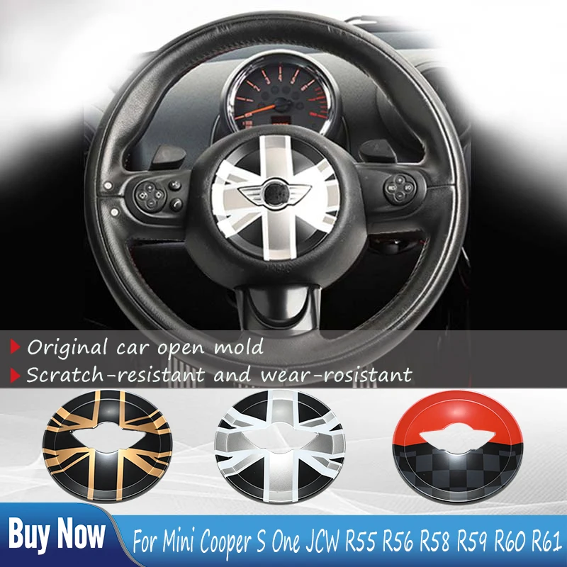 

Центральные наклейки на рулевое колесо Union Jack, наклейки для MINI Cooper S One JCW R55 R56 R57 R58 R59 R60 R61, аксессуары для интерьера автомобиля