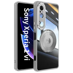 Sleek Magnetic Metal TPU Case with 360° Protection and Wireless Charging Compatibility for Xperia 1 VI (GRAY)