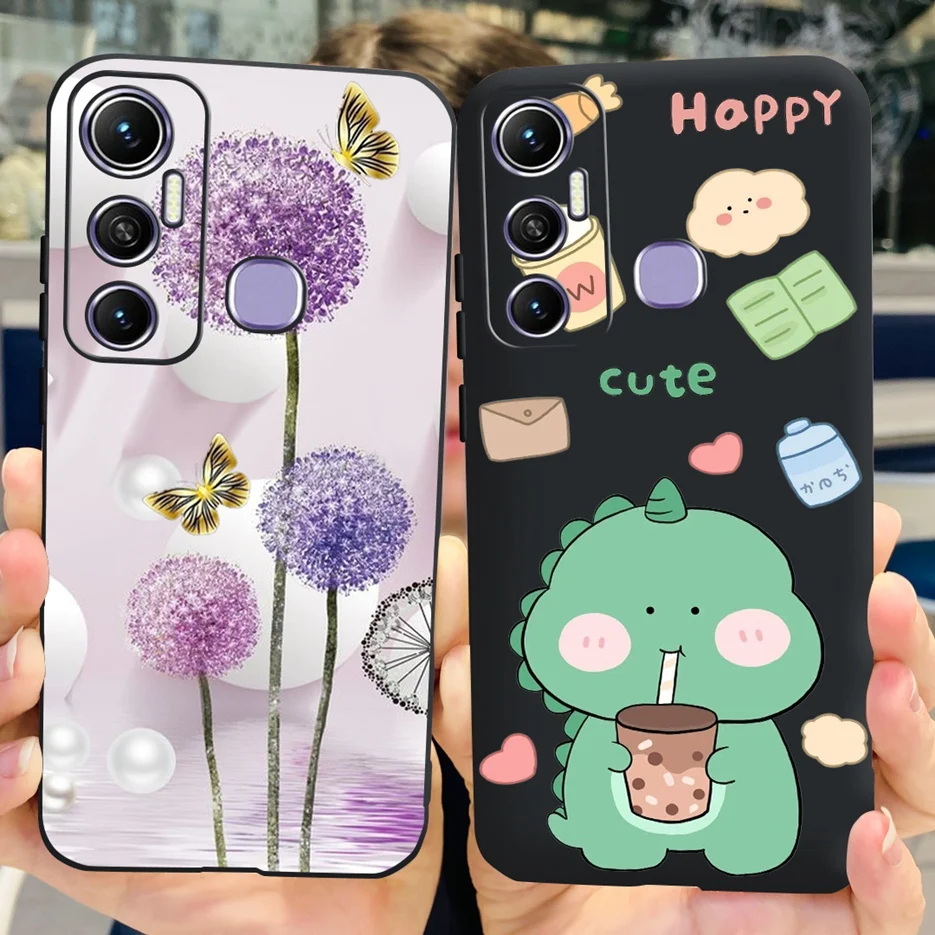 Cute Cartoon Flowers Silicone Soft TPU Phone Case - Enhanced Protection Bumper Cover