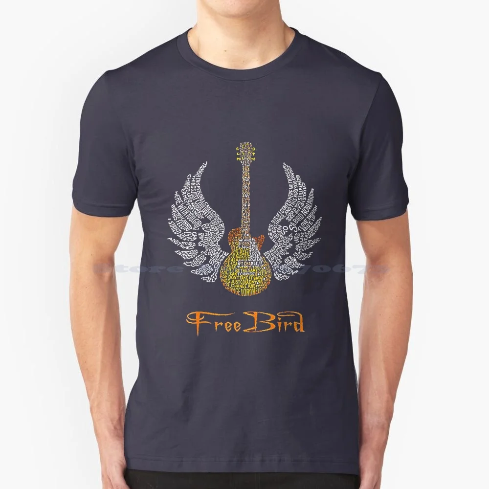 

The Last Rebel American Rock Band T Shirt 100% Cotton Tee The Last Rebel American Band Classic Metal Free Bird