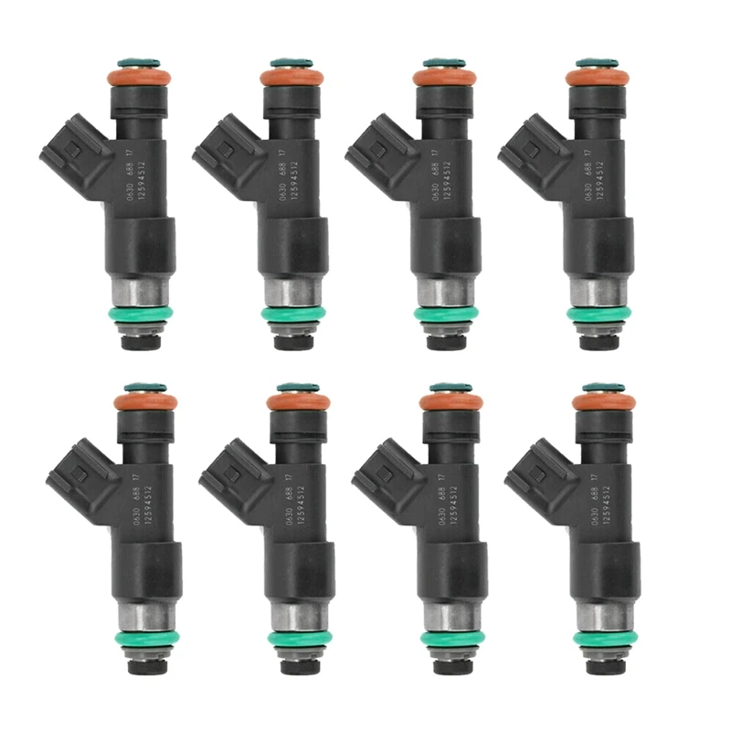 

8Pcs Black Fuel Injectors For Chevrolet Suburban GMC Yukon Sierra 2007-2009 5.3L 6.0L V8 12594512 217-2436