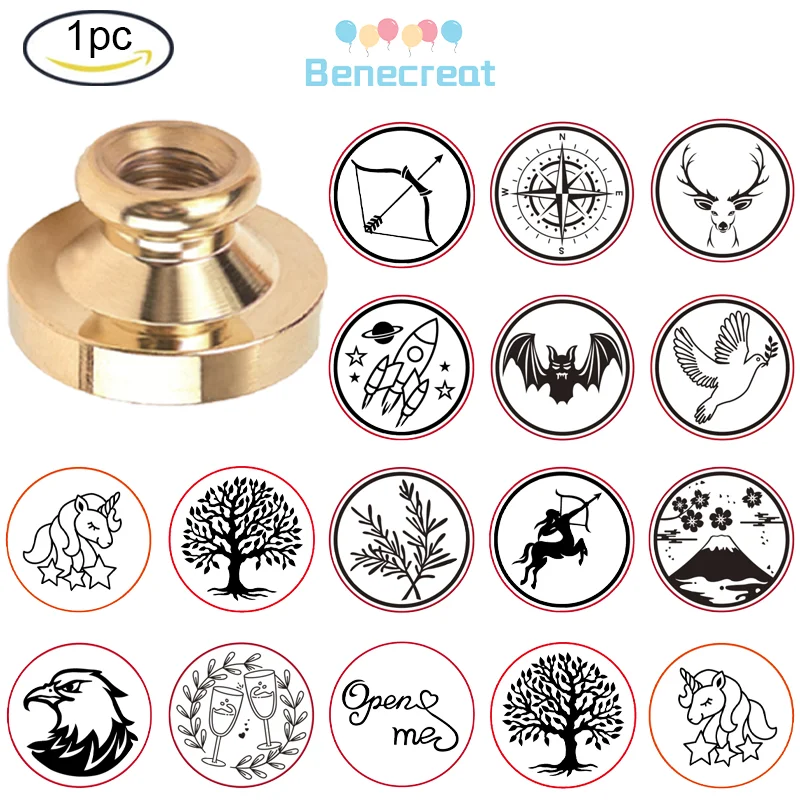 

Tree of Life Wax Seal Stamp Head Replacement Sealing Stamp Heads Only Removable Sealing Brass Stamp Head for Decorating Wedding