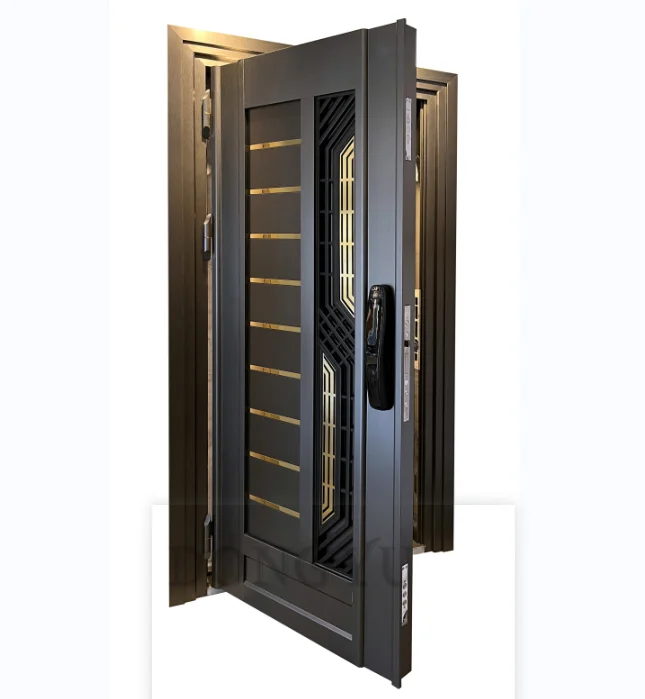 soundproof main entrance outdoor Fast Door security stainless steel wholesale door 2