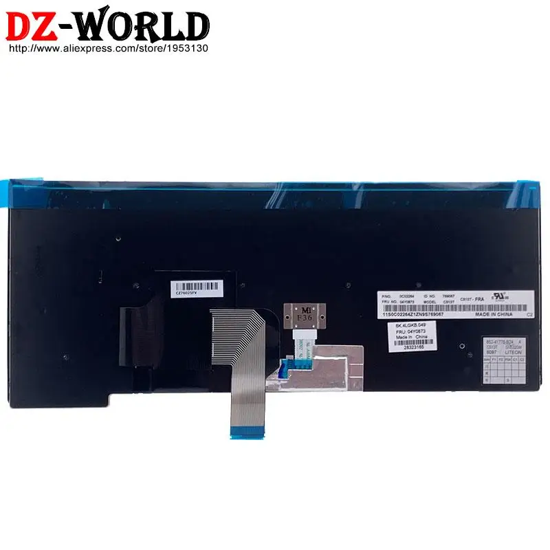 Teclado Retroiluminado Francês Azerty fr Apto para Lenovo Thinkpad T440 p T450 s T460 L440 L450 L460 L470 E431 E440 01en519 01ax321 04y0873 - Imagem 4