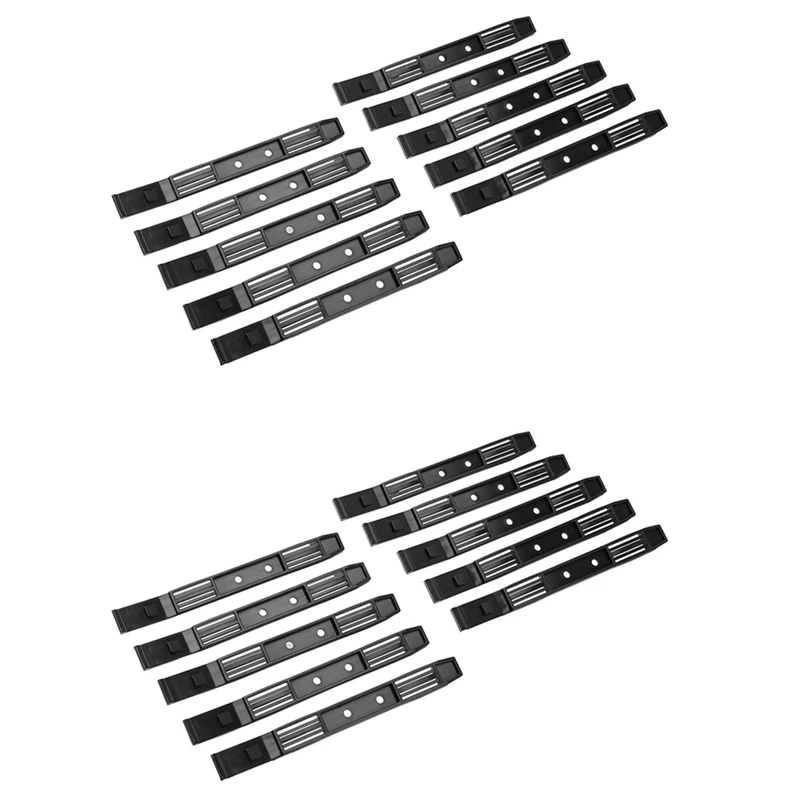

10 Pairs Hard Drive Rails Chassis Cage Accessories Drive Bay Slider Plastic Rails For 3.5 To 5.25 Hard Drive Tray Caddy