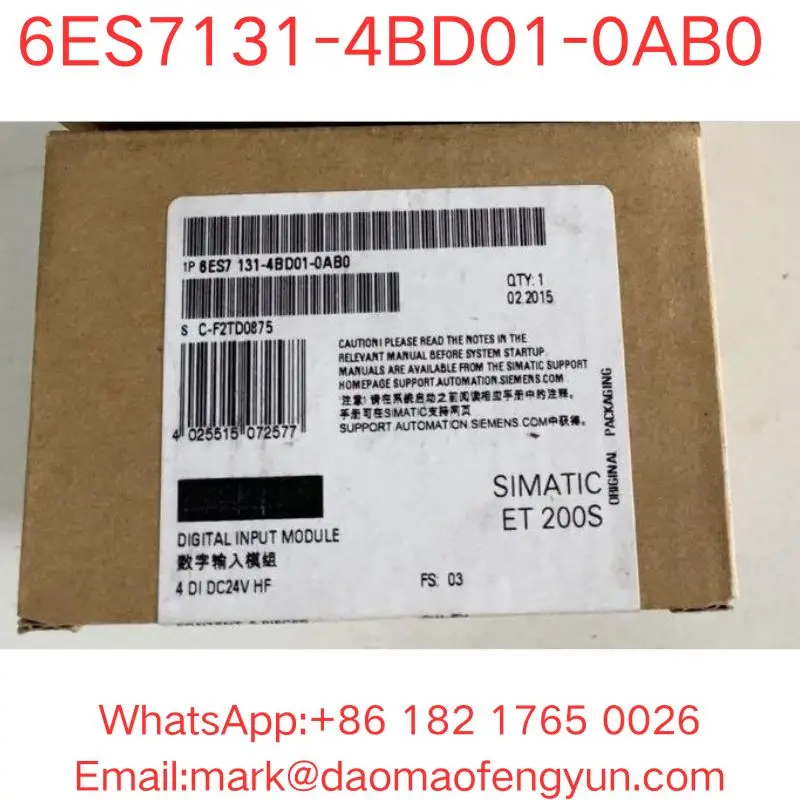 

6ES7131-4BD01-0AB0 новый бренд SIMATIC DP, 5 электронных модулей для ET 200S