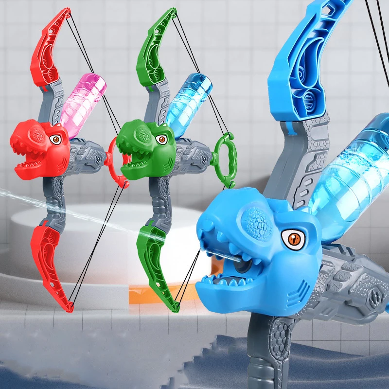 Dinosaur Water Gun Automatic Bow and Arrow Launcher Water Gun Machine