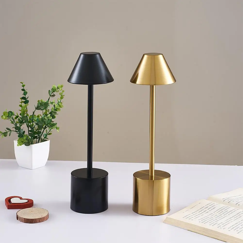 

LED Touch Sensor Table Lamp Rechargeable Desktop Night Light Wireless Reading Lamp For Restaurant Hotel Bar Bedroom Decor Light