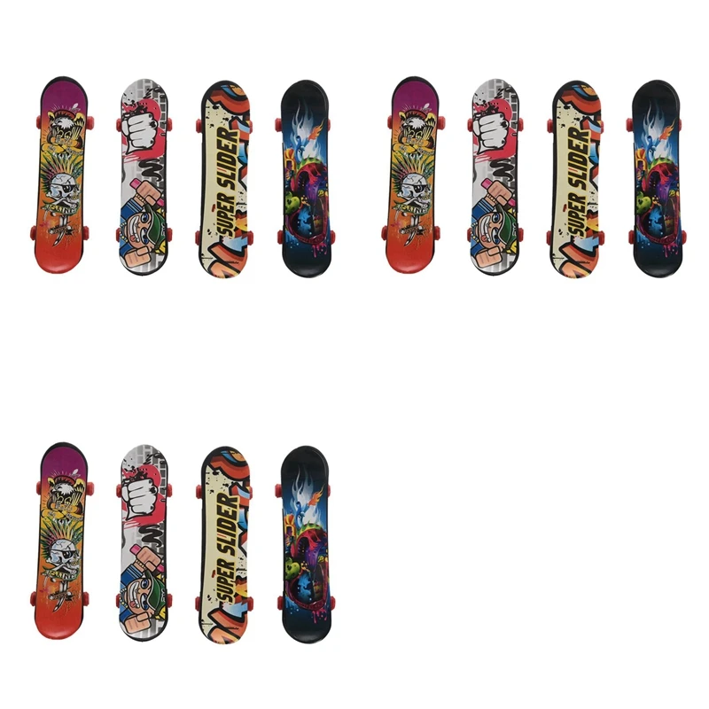 Mini 12 Pack Finger Board Per Tech Deck Truck Skateboard Toy Gift Bambini Regalo Per Bambini 95Mm
