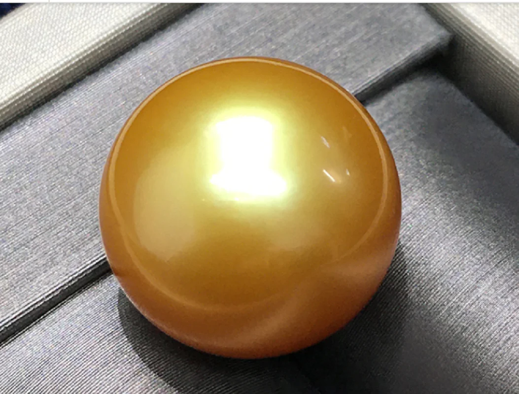 S5e3b30bef4a24ac28afe88c2fc96d57cz TOP Huge 17-18mm Gold Round Loose Pearl Undrilled Women Wedding Party Jewelry Accessories Necklace Earring Ring Bracelet Pendant