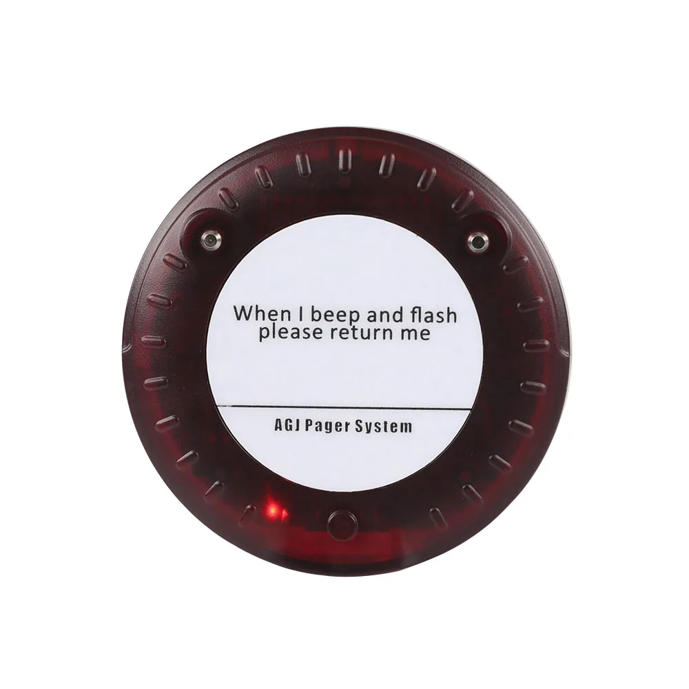 Wireless Restaurant Pager System Calling System Dual Charging Base Coaster Buzzer For Food Court Food Truck Cafe Shop