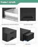 Stainless Steel Material Portable Drawer Fridge 12V 24V Car Freezer 220V Slide Out Drawer Refrigerator 2