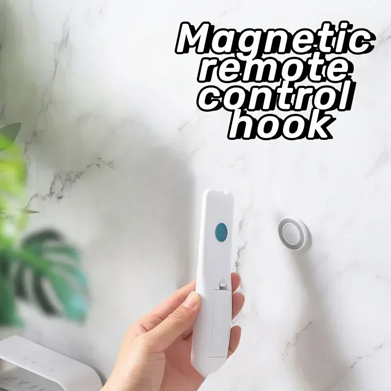 1/3/6/12pc Magnetic Remote Control Holder Wall Mount Adhesive Remote Control Holder Strong Hold TV Remote Holder For Home Office