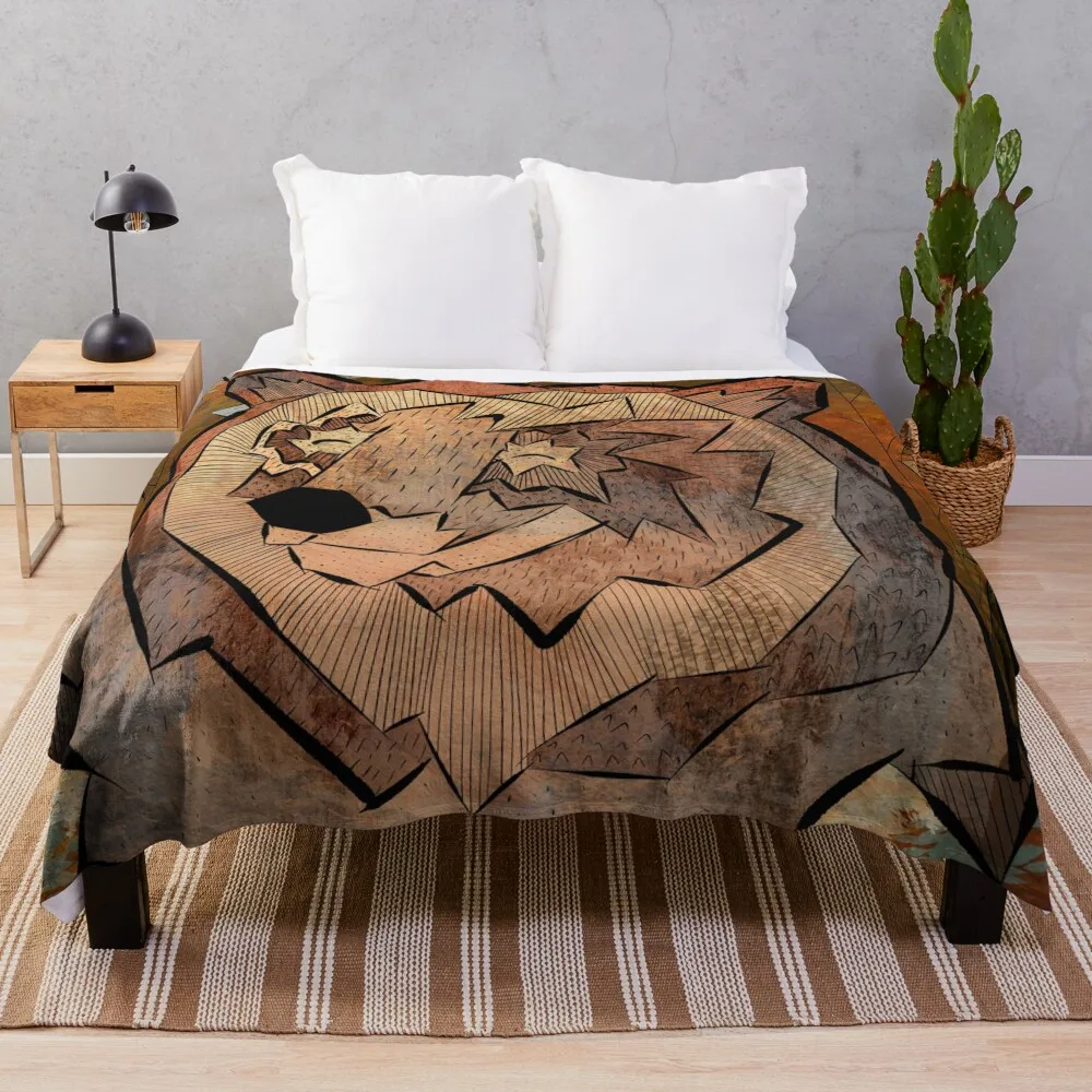 

The brown forest bear Throw Blanket Fashion Sofas manga Baby Blankets For Baby Blankets