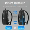 The New Fashion Multifunction Travel Bag Backpack Laptop Cowhide Leisure Genuine Leather Travel Bag Famous Luxury Brand Backpack 5