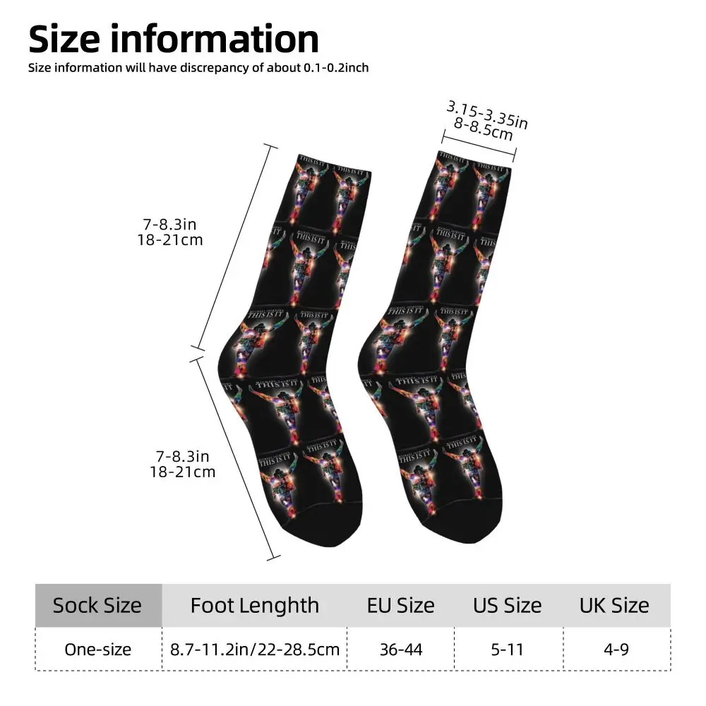 Michael 1984 Grammys Jackson Pop Art Portrait Socks Harajuku Stockings All Season Long Socks Accessories for Unisex Gifts