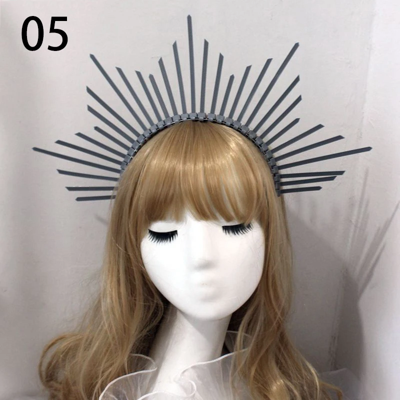 Diy Kit Festival Rose Flower Halo Crown Sunburst Patron Saint Virgin Birthday Headdress Mary Headlights Wedding