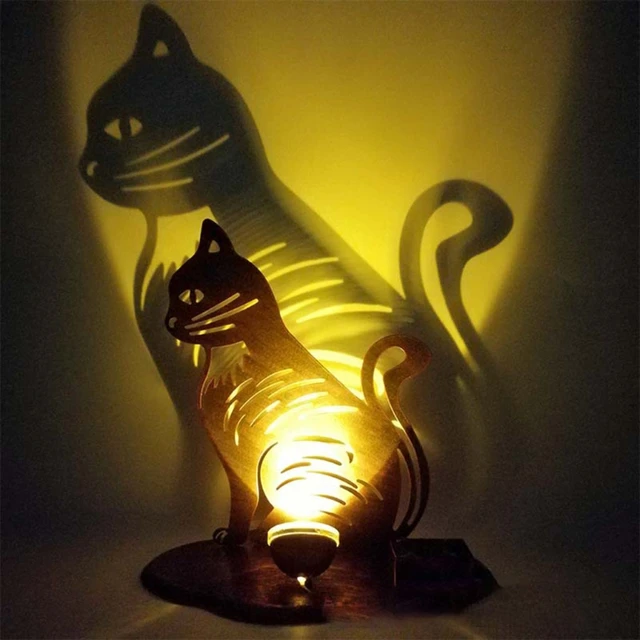 Fém Vas Művészeti Napenergia Könnyű Állati Üreges Vetítés Tájlámpa Kültéri Kerti Gyep Dekoráció Karácsonyi Fények - Image 3