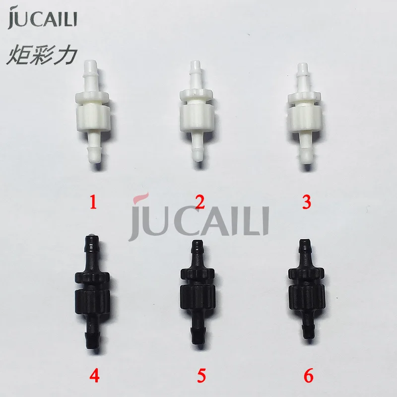 Jucaili 10pcs printer ink hose connector for Epson xp600/DX5/DX7 printhead Eco solvent/UV ink tube pipe block connector 10pcs uv ink damper for epson dx5 tx800 for mimaki jv33 jv5 dumper with connector copper nut compatible solvent dx5 ink damper